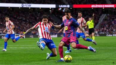 أتلتيكو مدريد ضد برشلونة: النقص العددي يحسم الفوز لكتالونيا (2-1)