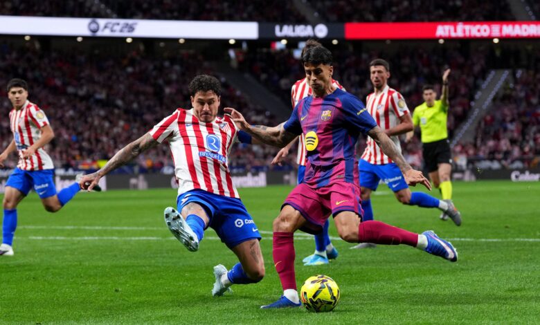 أتلتيكو مدريد ضد برشلونة: النقص العددي يحسم الفوز لكتالونيا (2-1)