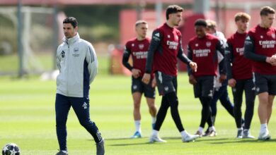 حالة ثلاثي آرسنال المصاب قبل موقعة سبورتنج لشبونة