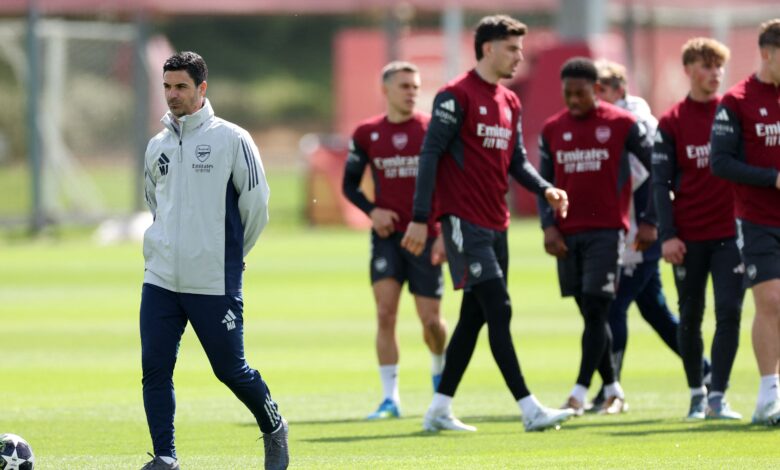 حالة ثلاثي آرسنال المصاب قبل موقعة سبورتنج لشبونة