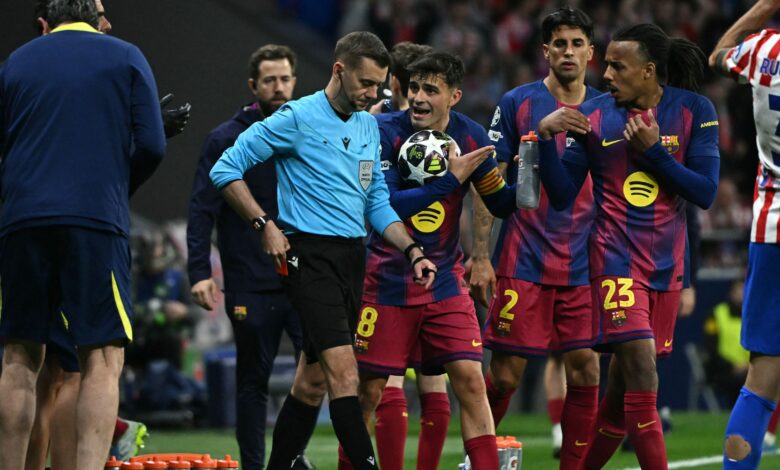 بيان برشلونة الرسمي غاضب بسبب أخطاء تحكيم