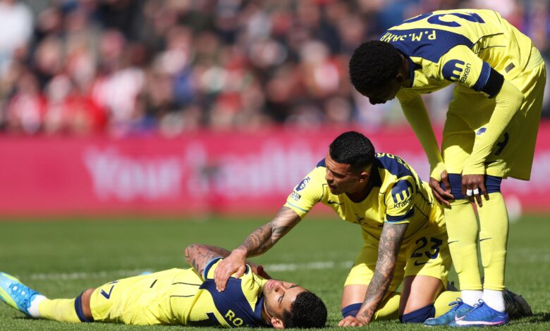 تصادم توتنهام… كينسكي وروميرو خارج المباراة أمام سندرلاند