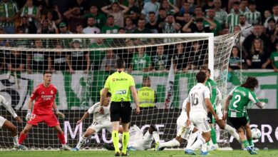 إصابة مبابي تفاجئ ريال مدريد في مباراة بيتيس