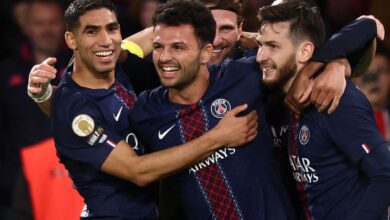 حكيمي يحتفل بمباراته 200 في الدوري الفرنسي بتألق لافت لديمبلي