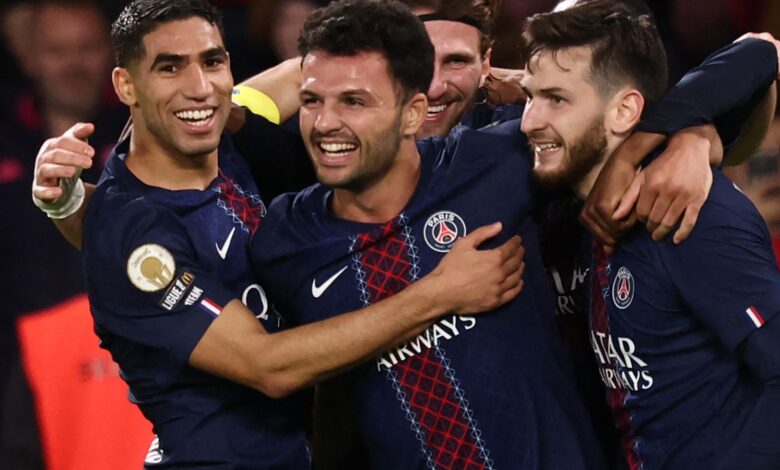 حكيمي يحتفل بمباراته 200 في الدوري الفرنسي بتألق لافت لديمبلي