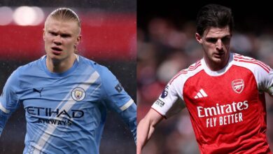 التشكيل الرسمي.. هالاند يتحدى رايس في موقعة السيتي وآرسنال