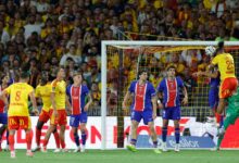 لانس يصعق باريس سان جيرمان بـ10 لاعبين ليتوج بالكأس